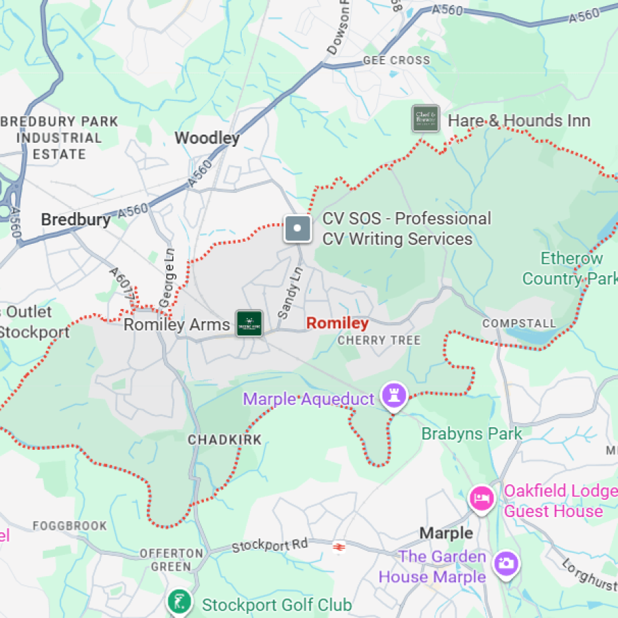 Map of Romiley